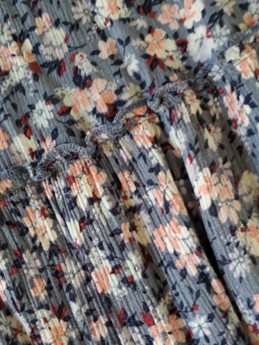 KNOX ROSE Blue Floral Print Dress - GUC - Picture 8 of 8